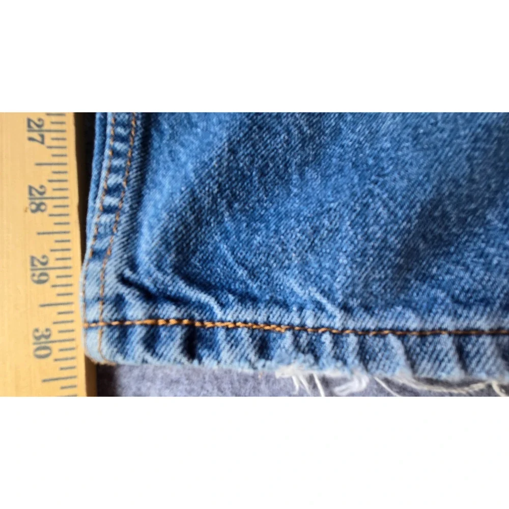 Levi's Men's 505 Jeans Distressed Med Wash Straight Leg Med Rise 34x30